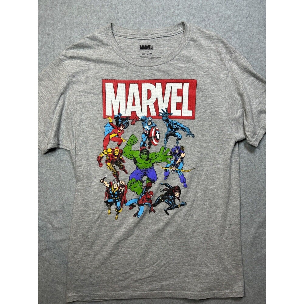 Marvel‎ Mad Engine Avengers Men's Medium Gray Tshirt Superhero Comic